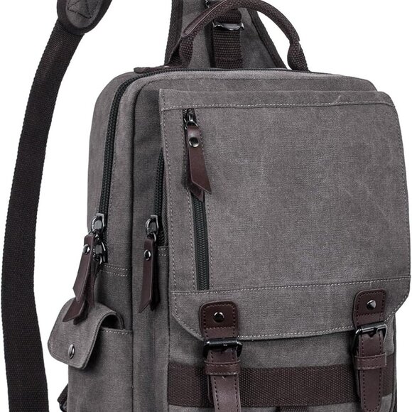 Other - Retro Crossbody Bag Sling Bag Canvas Messenger Bag for Men Women Shoulder Bag Cr